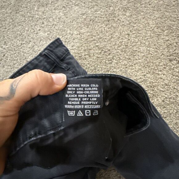 WXYZ Jeans 38x32 Mens Nomad Slim Fit Stretch Tapered Streetwear Punk Goth Black - Picture 9 of 11